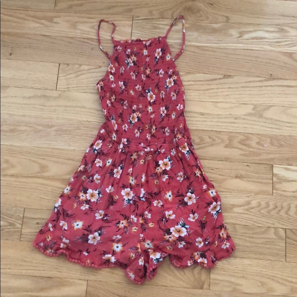 Floral American Eagle Romper